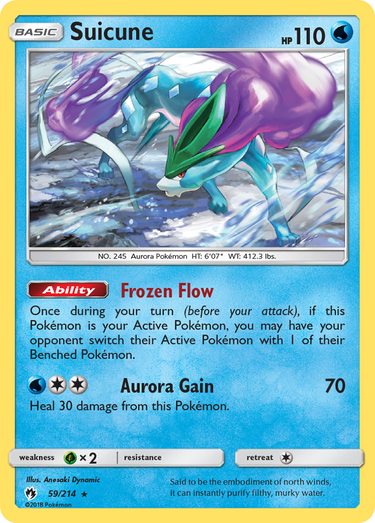 Suicune - 059/214 - Lost Thunder