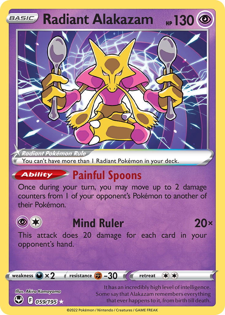 Radiant Alakazam - 059/195 - Silver Tempest