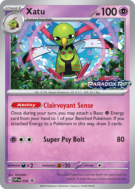 Xatu - 059/102 - Scarlet & Violet Black Star Promos