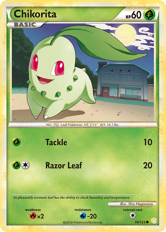 Chikorita - 059/123 - HeartGold & SoulSilver