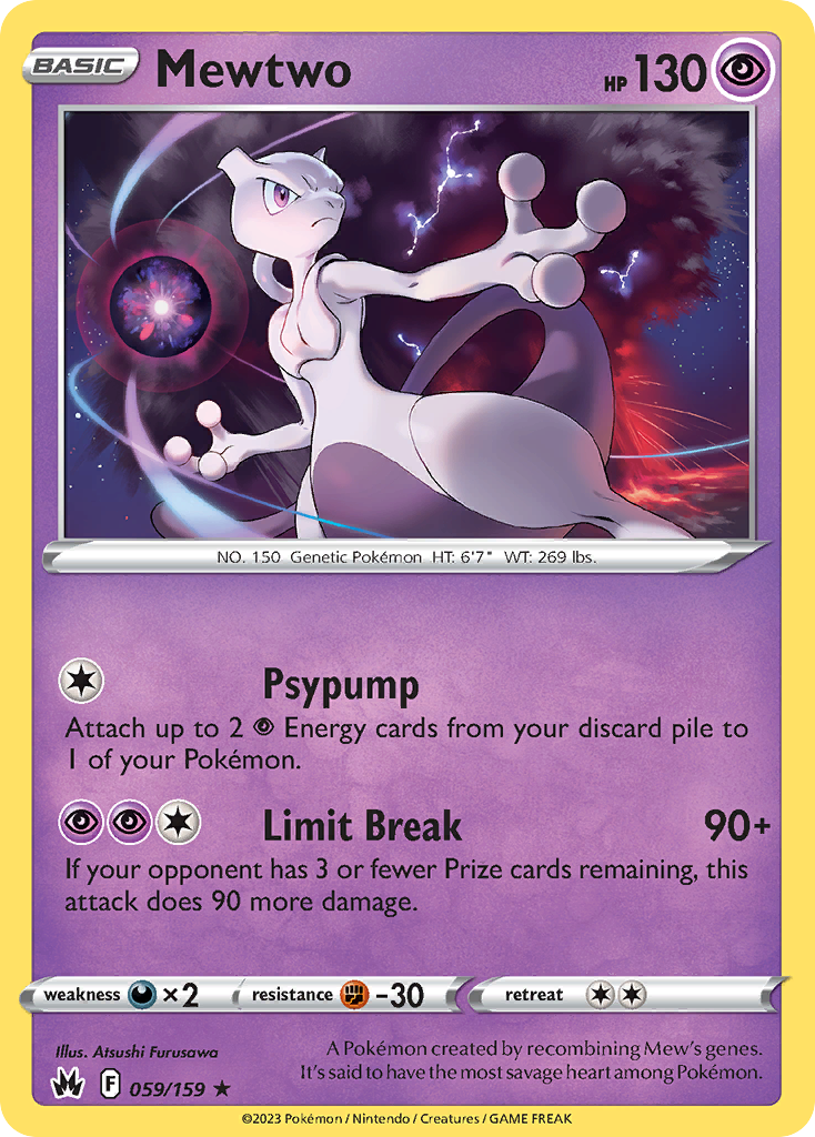 Mewtwo - 059/159 - Crown Zenith