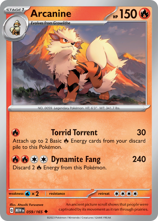 Arcanine - 059/165 - 151