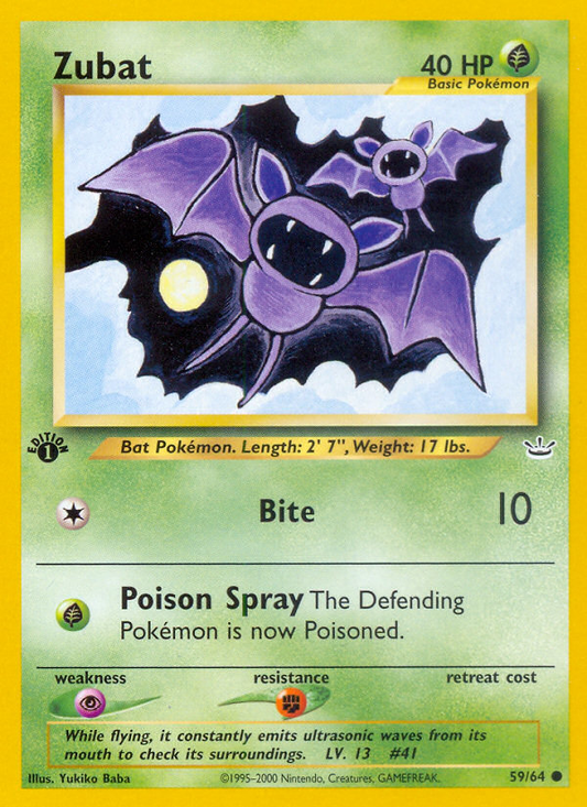 Zubat - 59/64 - Neo Revelation