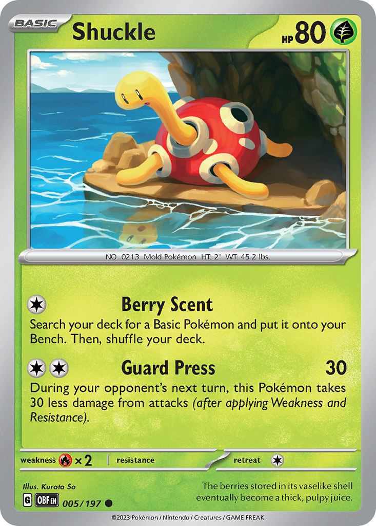 Shuckle - 005/197 - Obsidian Flames