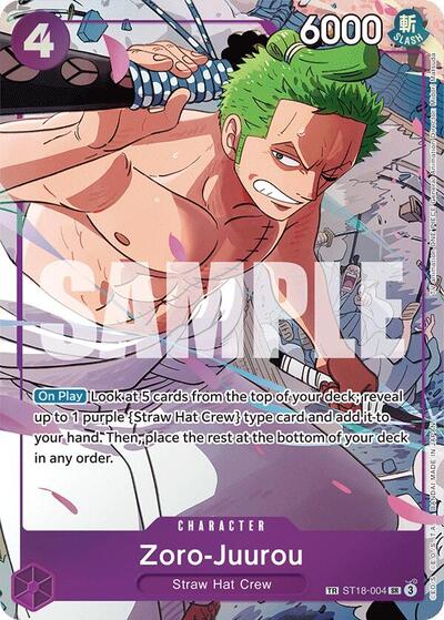 Zoro-Juurou - ST18-004 - Treasure Rare - Emperors in the New World