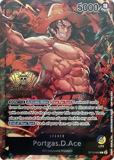 Portgas.D.Ace - ST13-002 - Leader (2nd Anniversary Tournament) - One Piece Promotion Cards