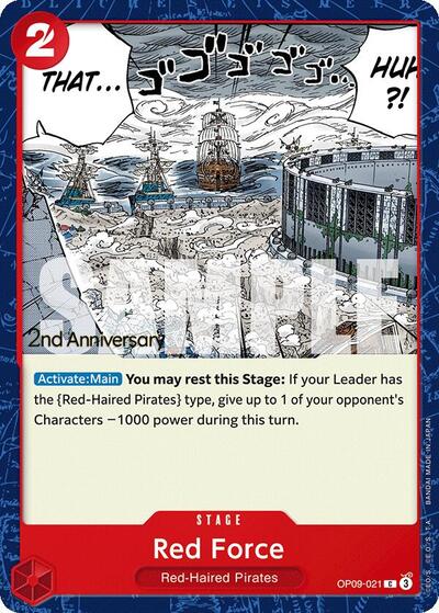 Red Force - OP09-021 - Common - Emperors in the New World: 2nd Anniversary Tournament Cards
