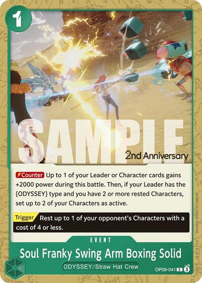 Soul Franky Swing Arm Boxing Solid - OP09-041 - Common - Emperors in the New World: 2nd Anniversary Tournament Cards