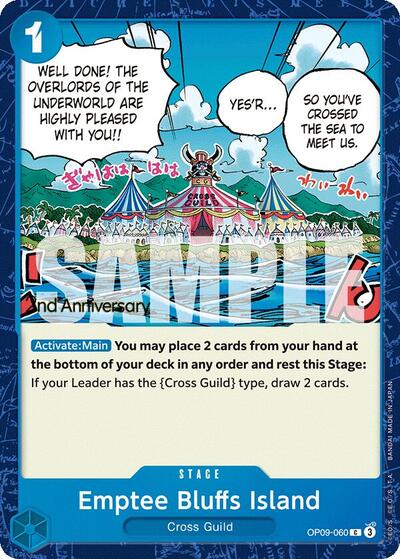 Emptee Bluffs Island - OP09-060 - Common - Emperors in the New World: 2nd Anniversary Tournament Cards