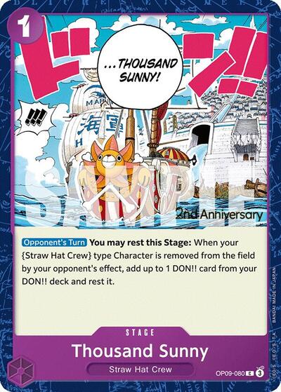 Thousand Sunny - OP09-080 - Common - Emperors in the New World: 2nd Anniversary Tournament Cards