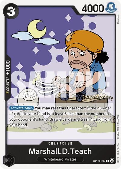 Marshall.D.Teach - OP09-092 - Common - Emperors in the New World: 2nd Anniversary Tournament Cards