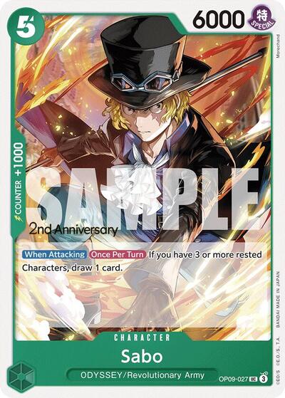 Sabo - OP09-027 - Uncommon - Emperors in the New World: 2nd Anniversary Tournament Cards