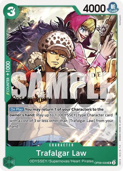 Trafalgar Law - OP09-030 - Uncommon - Emperors in the New World: 2nd Anniversary Tournament Cards