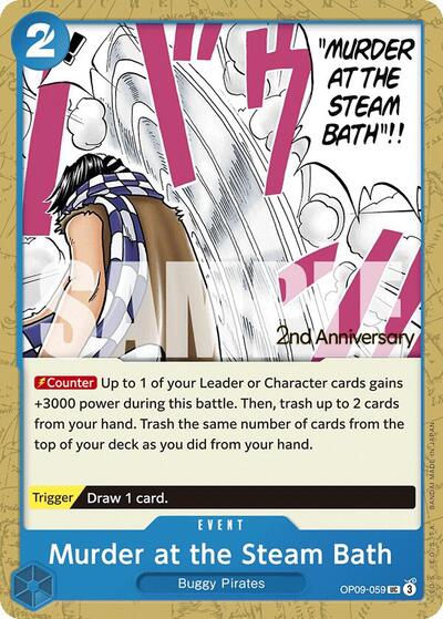 Murder at the Steam Bath - OP09-059 - Uncommon - Emperors in the New World: 2nd Anniversary Tournament Cards