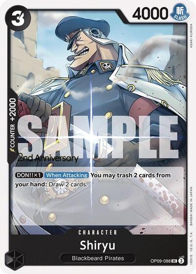 Shiryu - OP09-088 - Uncommon - Emperors in the New World: 2nd Anniversary Tournament Cards