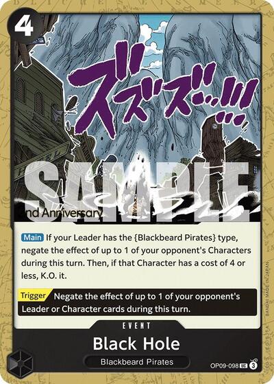 Black Hole - OP09-098 - Uncommon - Emperors in the New World: 2nd Anniversary Tournament Cards