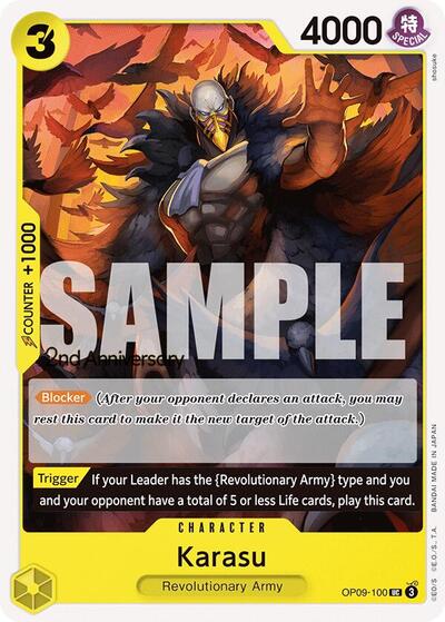 Karasu - OP09-100 - Uncommon - Emperors in the New World: 2nd Anniversary Tournament Cards