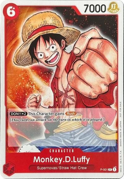 Monkey.D.Luffy - P-001 - Promo - One Piece Demo Deck Cards