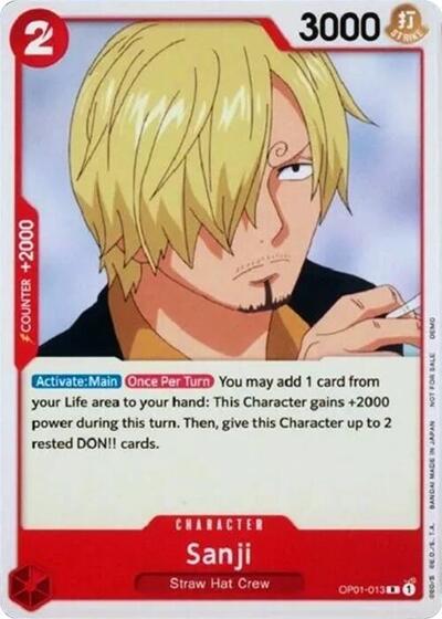 Sanji - OP01-013 - Rare - One Piece Demo Deck Cards