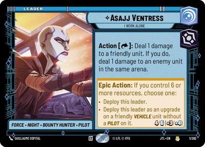 Asajj Ventress - I Work Alone - 001/262 - Rare - Jump to Lightspeed