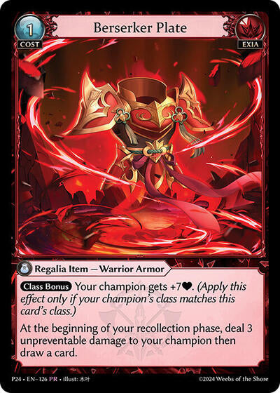 Berserker Plate - 126 - Promo - Promotional Cards
