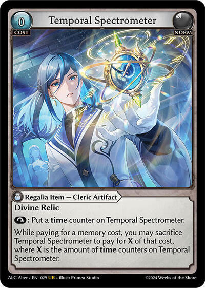 Temporal Spectrometer - 029 - Ultra Rare - Alchemical Revolution Alter Edition