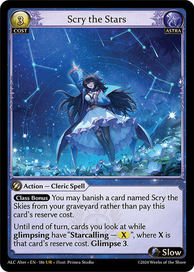 Scry the Stars - 186 - Ultra Rare - Alchemical Revolution Alter Edition