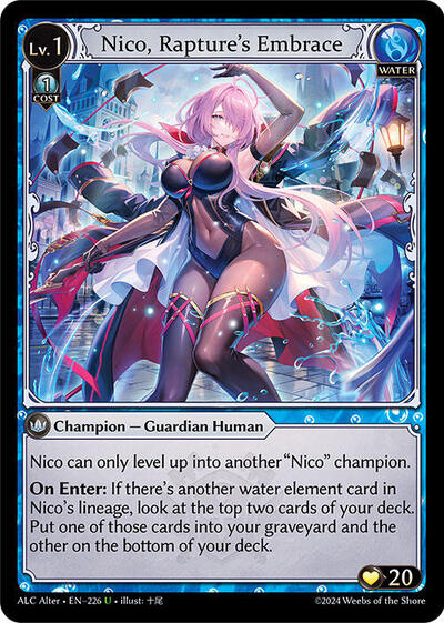 Nico, Rapture's Embrace - 226 - Uncommon - Alchemical Revolution Alter Edition