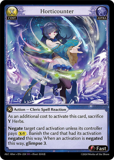 Horticounter - 224 - Super Rare - Alchemical Revolution Alter Edition