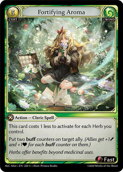 Fortifying Aroma - 220 - Uncommon - Alchemical Revolution Alter Edition