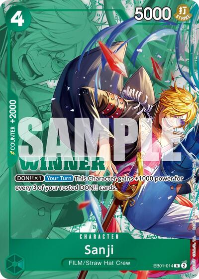 Sanji (Winner Pack 2025 Vol. 1) - EB01-014 - Rare - One Piece Promotion Cards