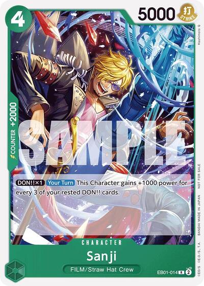 Sanji (Tournament Pack 2025 Vol. 1) - EB01-014 - Rare - One Piece Promotion Cards