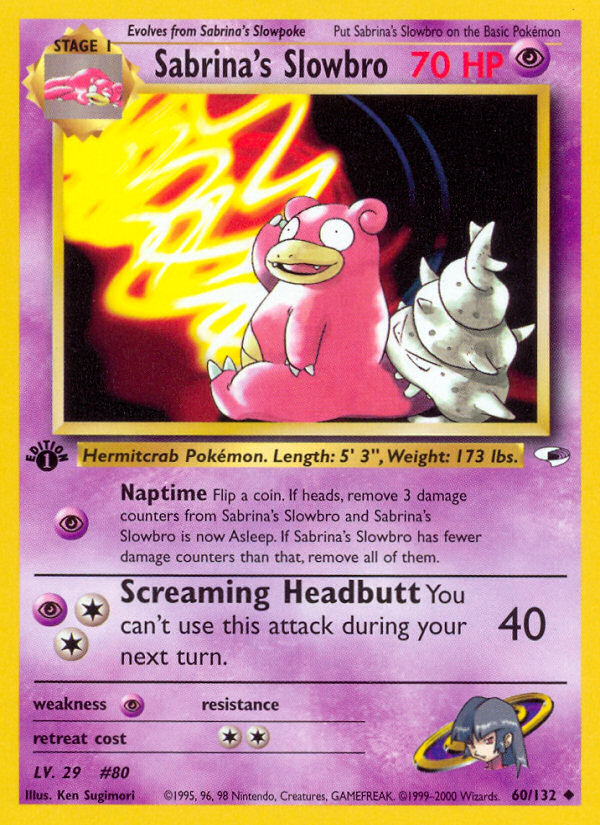 Sabrina's Slowbro - 060/132 - Gym Heroes