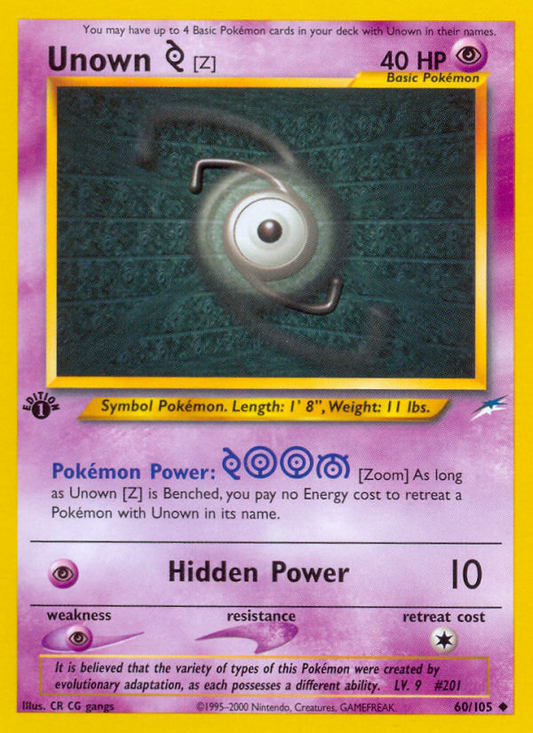 Unown [Z] - 060/105 - Neo Destiny