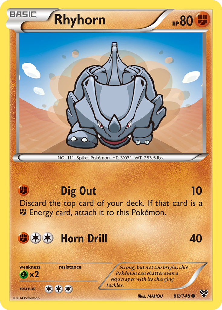 Rhyhorn - 060/146 - XY