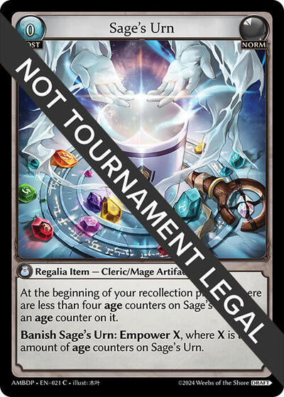 Sage's Urn - 021 - Common - Mortal Ambition Draft Pack