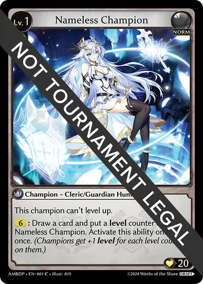 Nameless Champion (Cleric/Guardian) - 001 - Common - Mortal Ambition Draft Pack