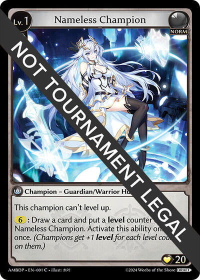 Nameless Champion (Guardian/Warrior) - 001 - Common - Mortal Ambition Draft Pack
