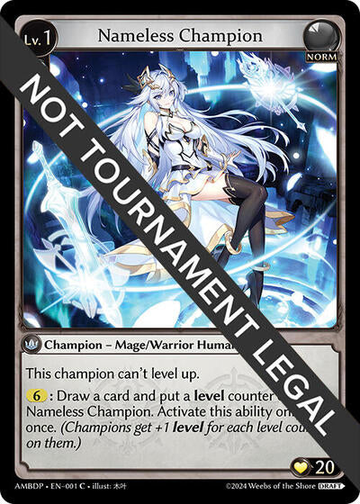 Nameless Champion (Mage/Warrior) - 001 - Common - Mortal Ambition Draft Pack