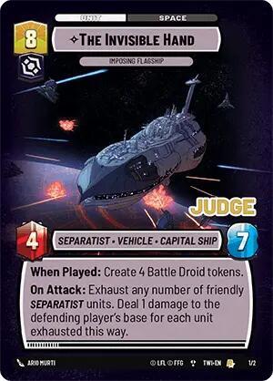 The Invisible Hand - Imposing Flagship - 1/2 - Rare - Judge Promos
