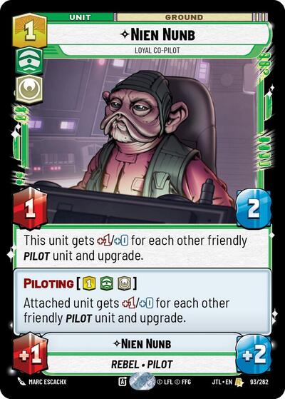 Nien Nunb - Loyal Co-Pilot - 093/262 - Rare - Jump to Lightspeed
