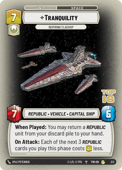 Tranquility - Inspiring Flagship (Top 16) - 2/2 - Rare - Organized Play Promos