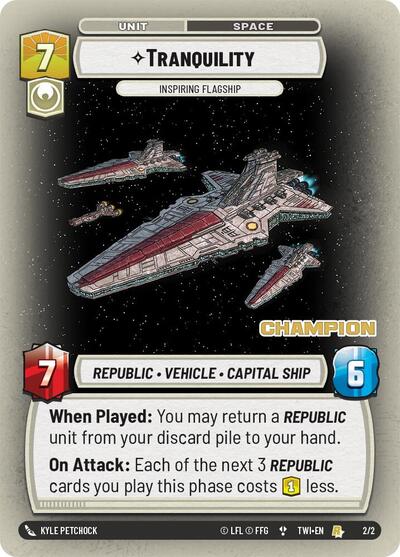Tranquility - Inspiring Flagship (Champion) - 2/2 - Rare - Organized Play Promos