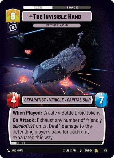 The Invisible Hand - Imposing Flagship - 1/2 - Rare - Organized Play Promos