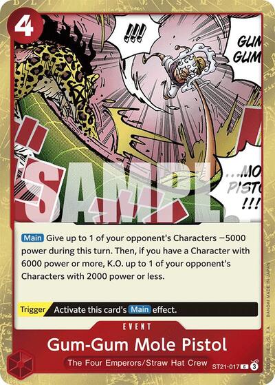 Gum-Gum Mole Pistol - ST21-017 - Common - ST-21: Starter Deck 21 EX Gear 5