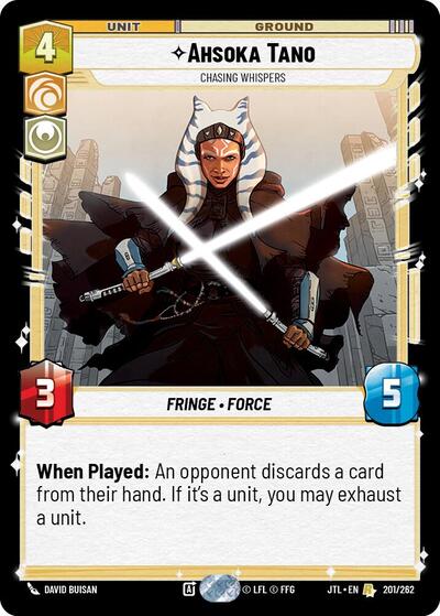 Ahsoka Tano - Chasing Whispers - 201/262 - Rare - Jump to Lightspeed
