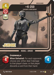 K-2SO - Cassian's Counterpart - 2 - Rare - Judge Promos