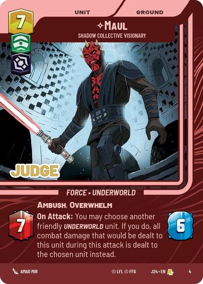 Maul - Shadow Collective Visionary - 4 - Rare - Judge Promos