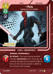 Maul - Shadow Collective Visionary - 4 - Rare - Judge Promos