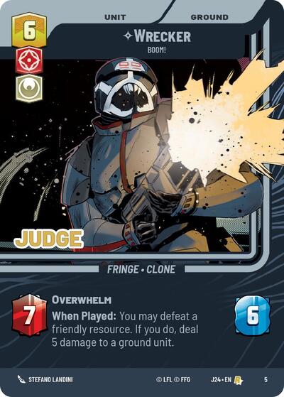 Wrecker - Boom! - 5 - Rare - Judge Promos
